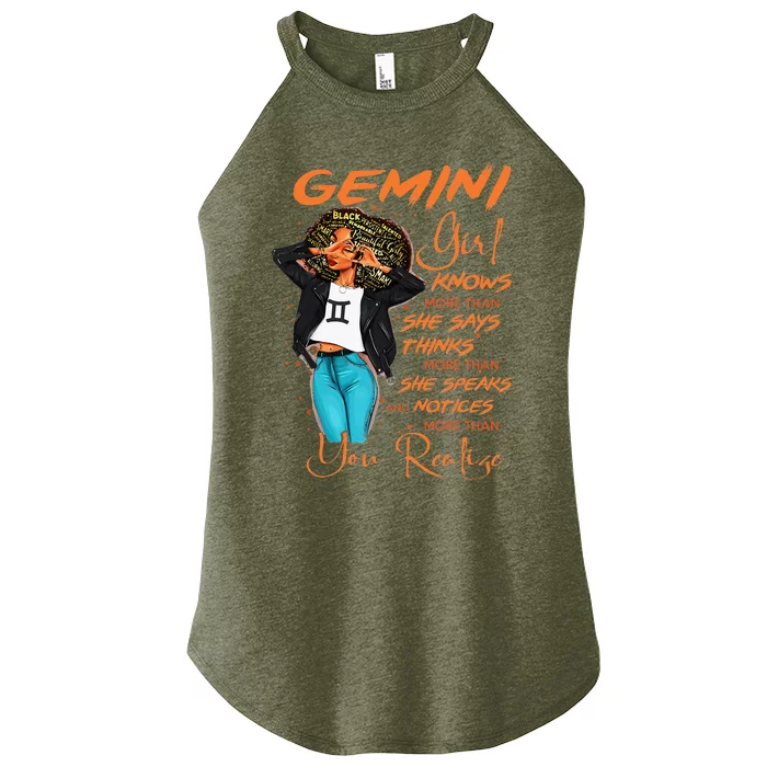 Gemini Girl Knows More Than She Says Women’s Perfect Tri Rocker Tank