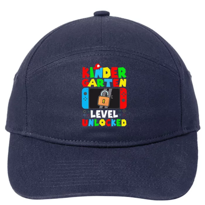 Game Gaming Kindergarten Level Unlocked Back To School Gift 7-Panel Snapback Hat