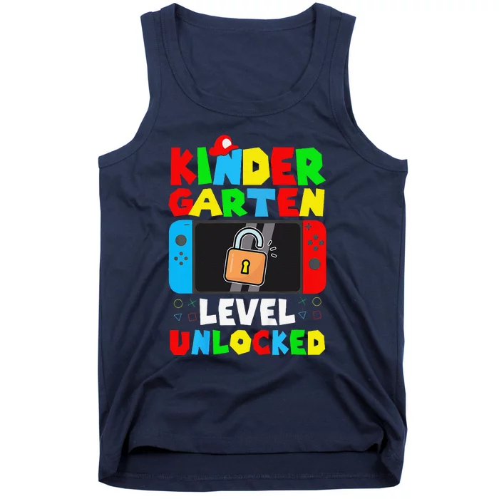 Game Gaming Kindergarten Level Unlocked Back To School Gift Tank Top