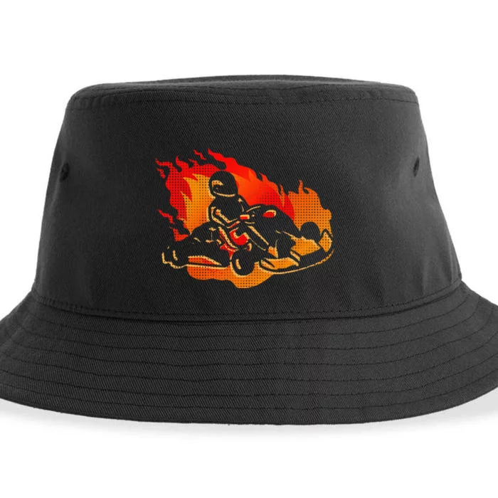 Gokart Go Karts Motorsports Kart Racing Sustainable Bucket Hat