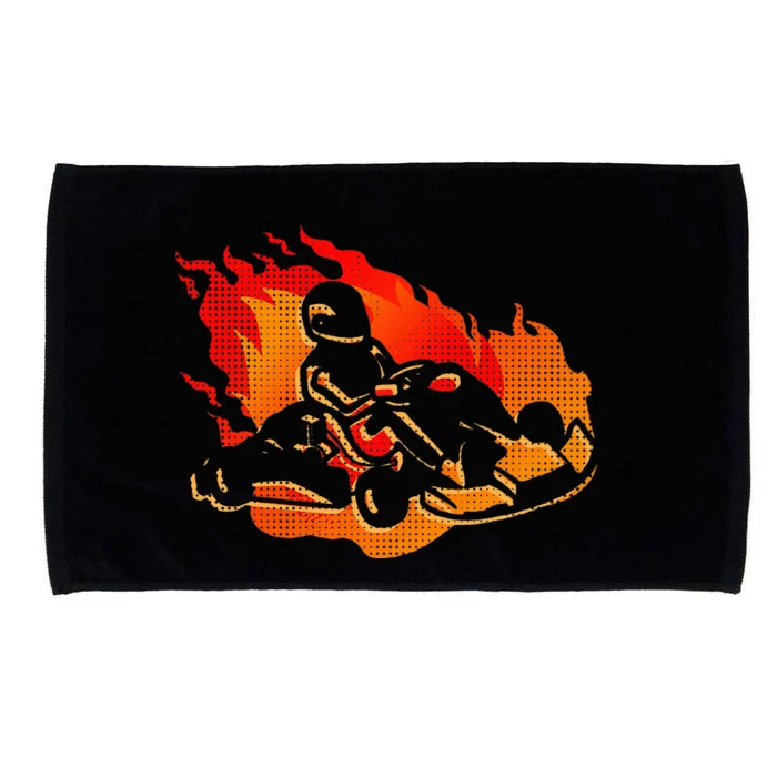 Gokart Go Karts Motorsports Kart Racing Microfiber Hand Towel