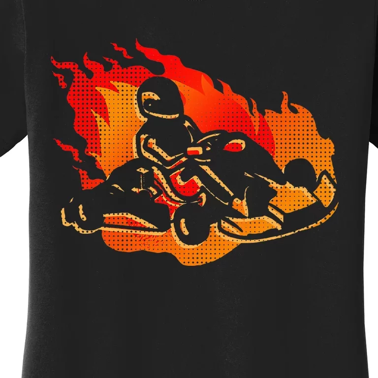 Gokart Go Karts Motorsports Kart Racing Women's T-Shirt