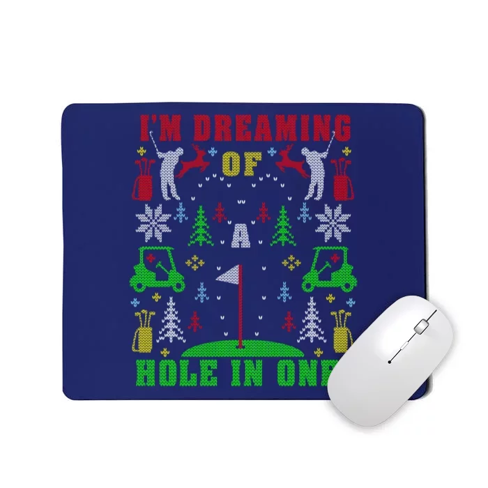 Golfing Golf Lover With Xmas Mousepad