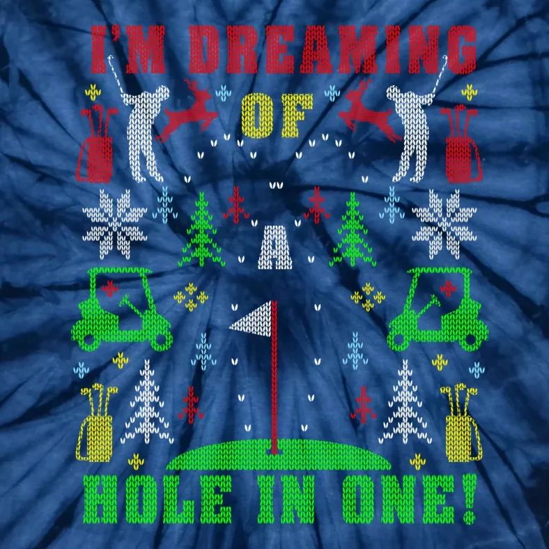 Golfing Golf Lover With Xmas Tie-Dye T-Shirt