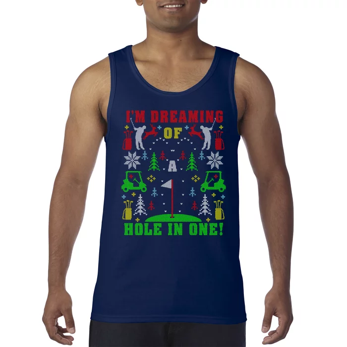 Golfing Golf Lover With Xmas Tank Top