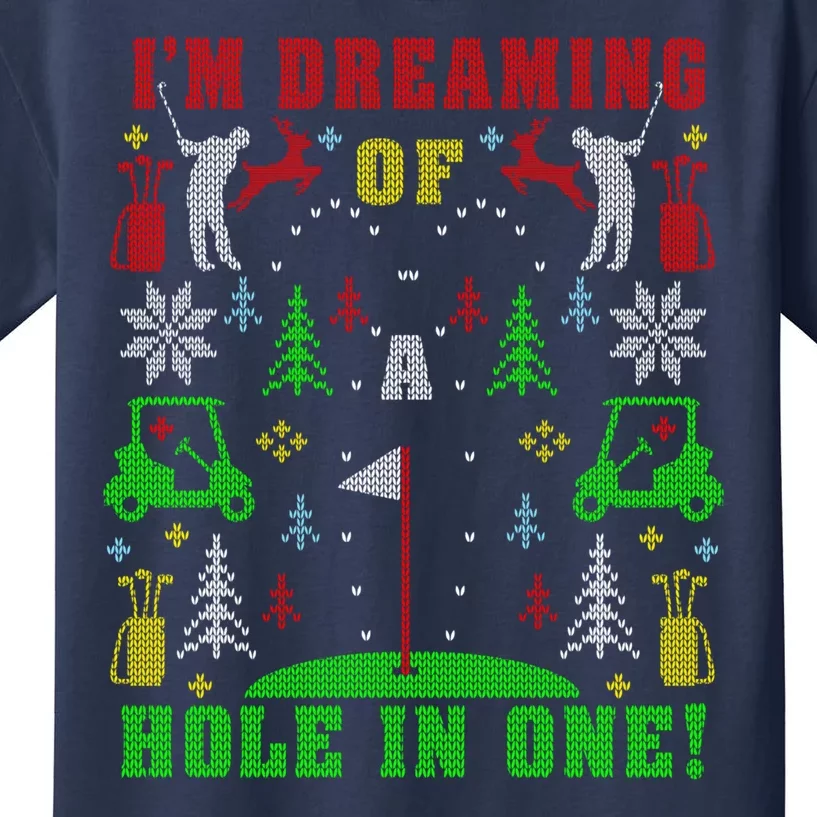 Golfing Golf Lover With Xmas Kids T-Shirt