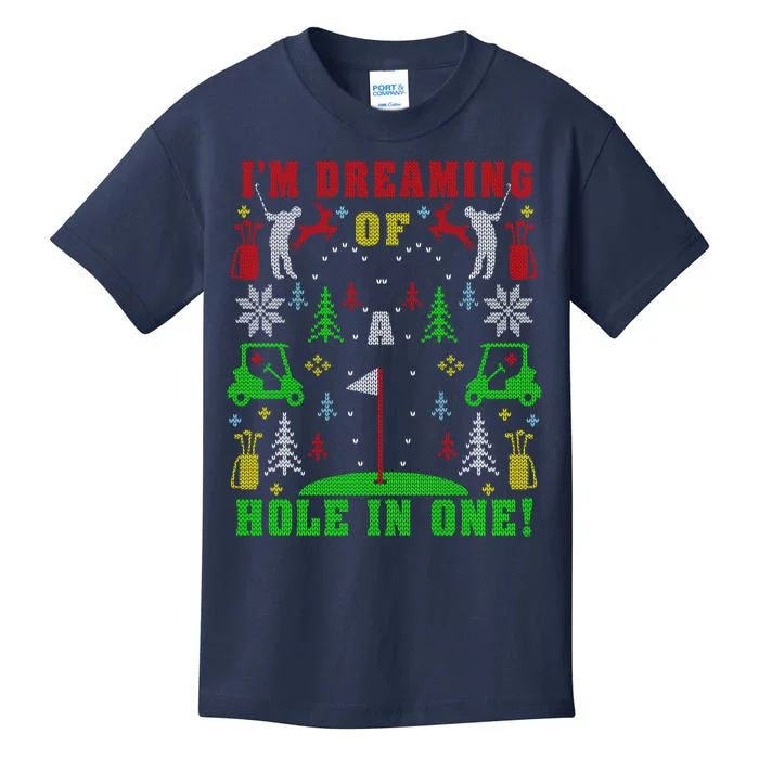 Golfing Golf Lover With Xmas Kids T-Shirt