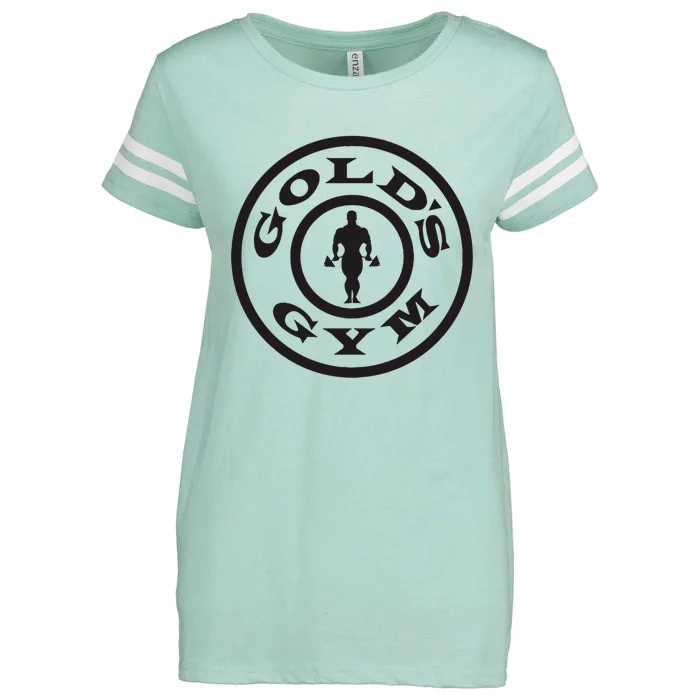 Golds Gym Logo Enza Ladies Jersey Football T-Shirt