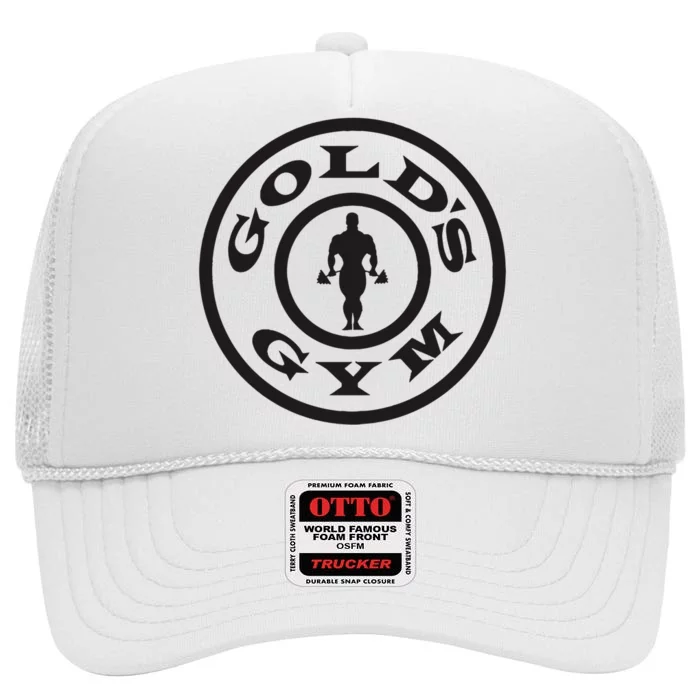 Golds Gym Logo High Crown Mesh Trucker Hat