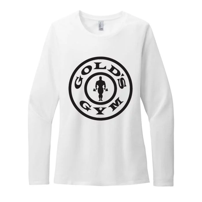 Golds Gym Logo Womens CVC Long Sleeve Shirt