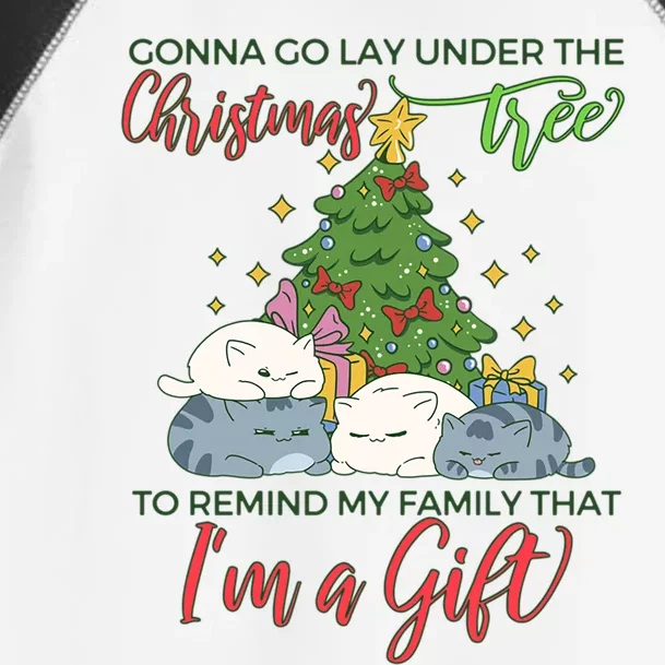 Gonna Go Lay Under The Christmas Tree Sarcastic Xmas Gift Toddler Fine Jersey T-Shirt