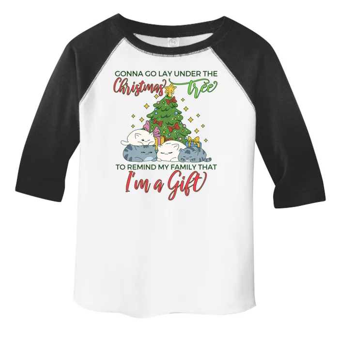 Gonna Go Lay Under The Christmas Tree Sarcastic Xmas Gift Toddler Fine Jersey T-Shirt