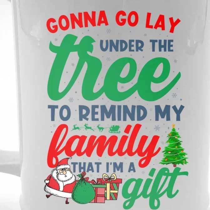 Gonna Go Lay Under The Tree Christmas Family Matching Xmas Meaningful Gift Front & Back Beer Stein