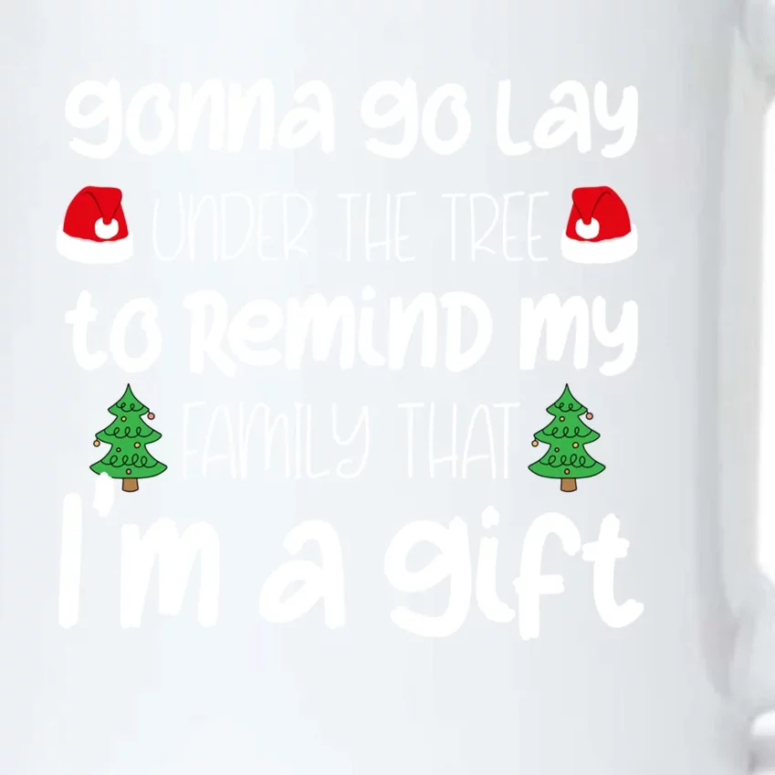 Gonna Go Lay Under The Tree Christmas Funny Xgiftmas Pajama Gift Black Color Changing Mug