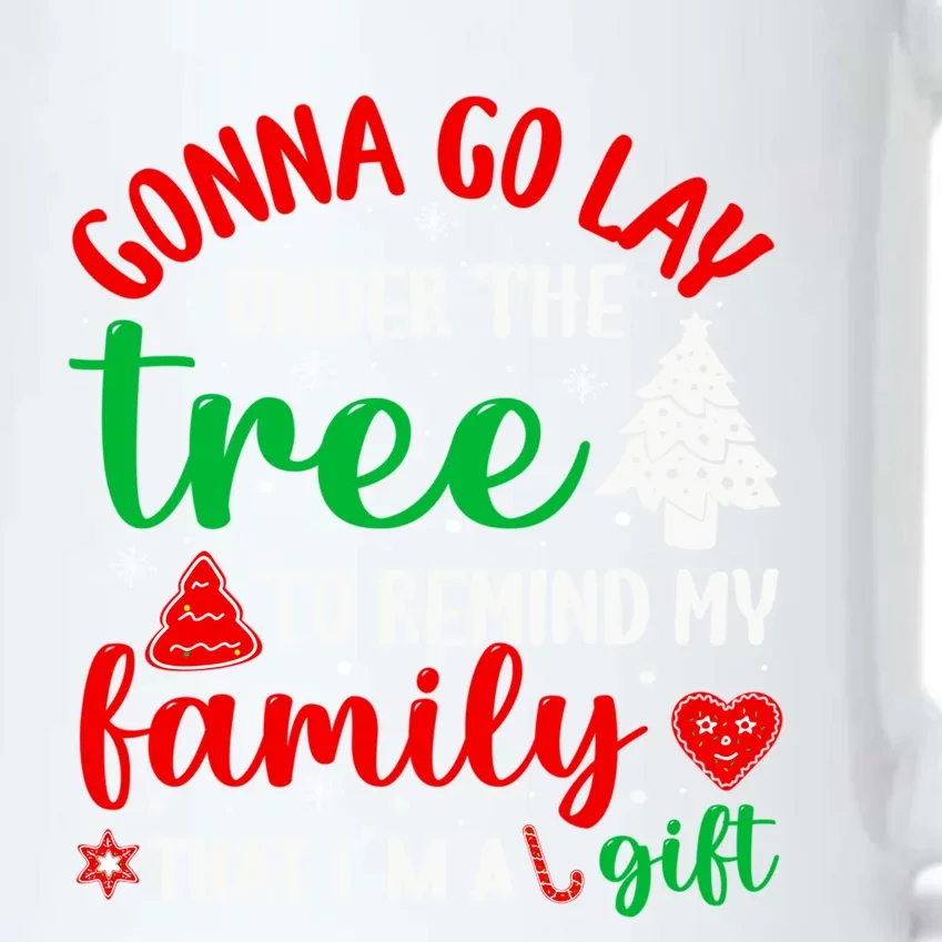 Gonna Go Lay Under The Tree Christmas Funny XMas Pajama Gift Black Color Changing Mug