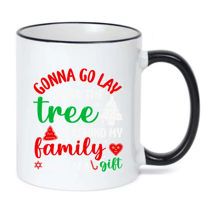 Gonna Go Lay Under The Tree Christmas Funny XMas Pajama Gift Black Color Changing Mug