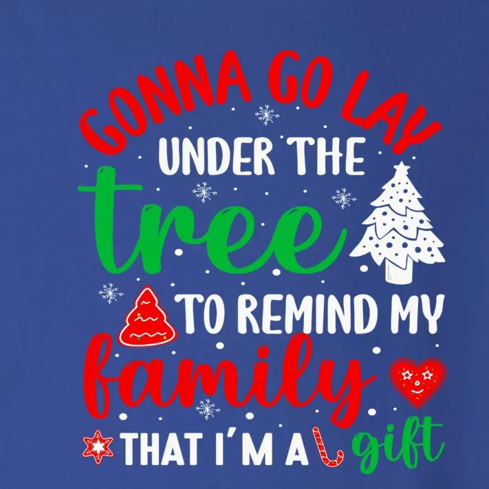 Gonna Go Lay Under The Tree Christmas Funny XMas Pajama Gift Toddler Long Sleeve Shirt