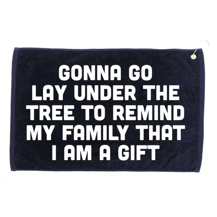 Gonna Go Lay Under Tree Family Christmas Outfit To Impress Gift Grommeted Golf Towel