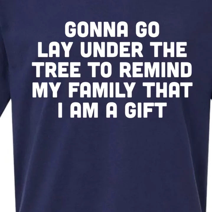 Gonna Go Lay Under Tree Family Christmas Outfit To Impress Gift Sueded Cloud Jersey T-Shirt