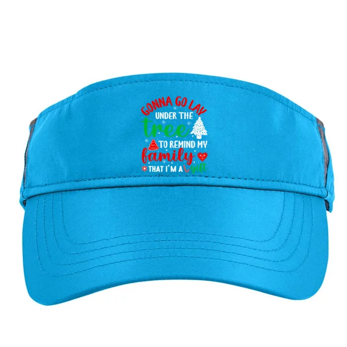 Gonna Go Lay Under Tree To Remind Family Christmas Happy Gift Adult Drive Performance Visor