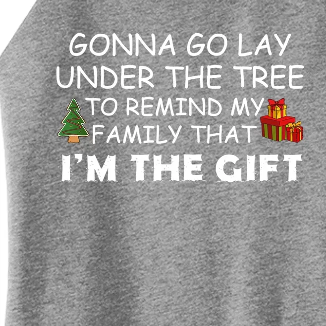 Gonna Go Lay Under The Tree Family Matching Christmas Humor Great Gift Women’s Perfect Tri Rocker Tank