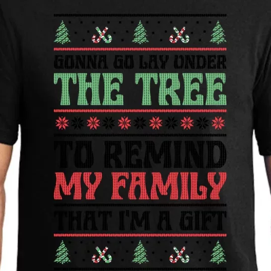 Gonna Go Lay Under The Tree Sarcastic Family Christmas Gift Pajama Set