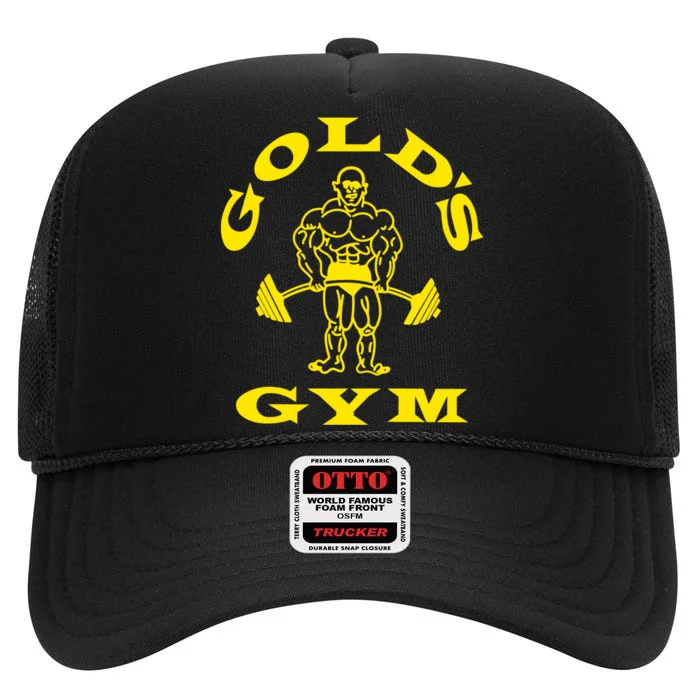 Gold's Gym Logo High Crown Mesh Trucker Hat