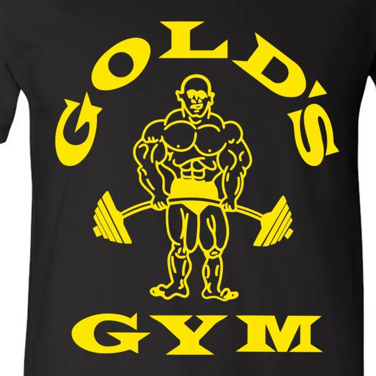 Gold's Gym Logo V-Neck T-Shirt