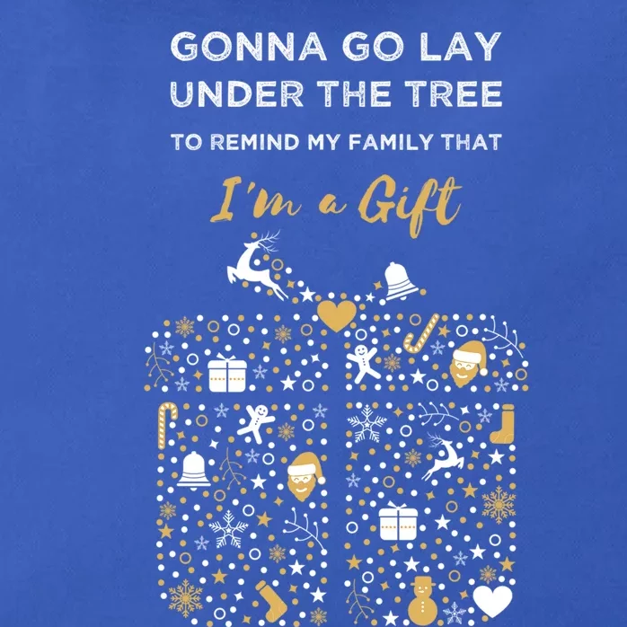 Gonna Go Lay Under The Tree Christmas Funny Xmas Pajama Gift Zip Tote Bag