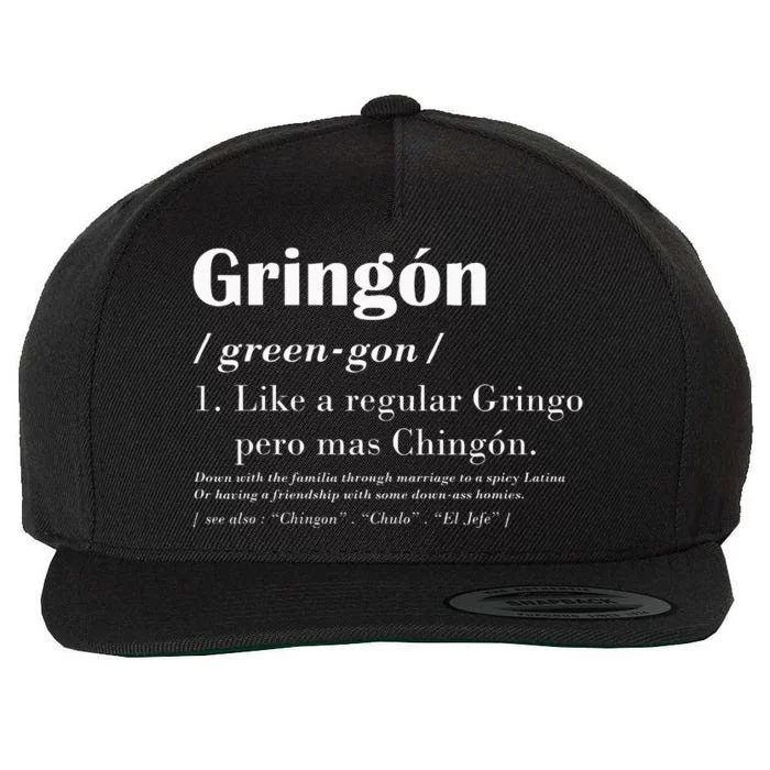 Green Gon Like A Regular Gringo Wool Snapback Cap