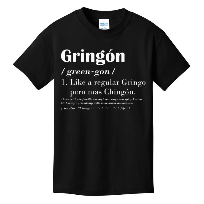 Green Gon Like A Regular Gringo Kids T-Shirt