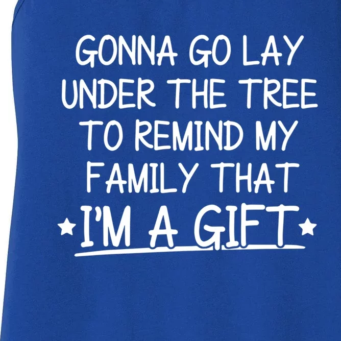 Gonna Go Lay Under The Tree To Remind Cute Gift Women's Racerback Tank