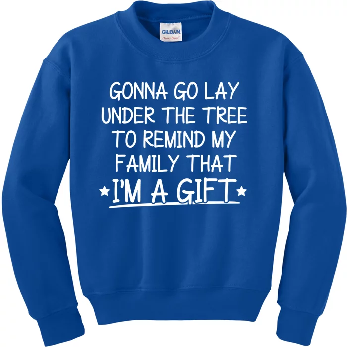 Gonna Go Lay Under The Tree To Remind Cute Gift Kids Sweatshirt