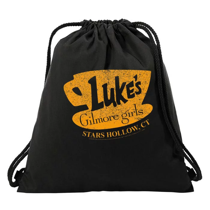 Gilmore Girl LukeS Diner Stars Hollow Drawstring Bag