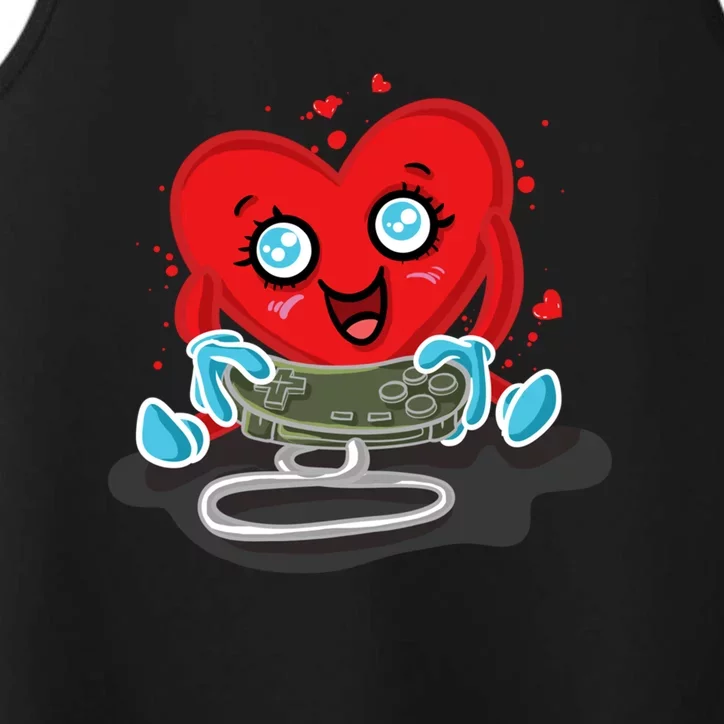 Gaming Gamer Love Valentines Day Gift Performance Tank