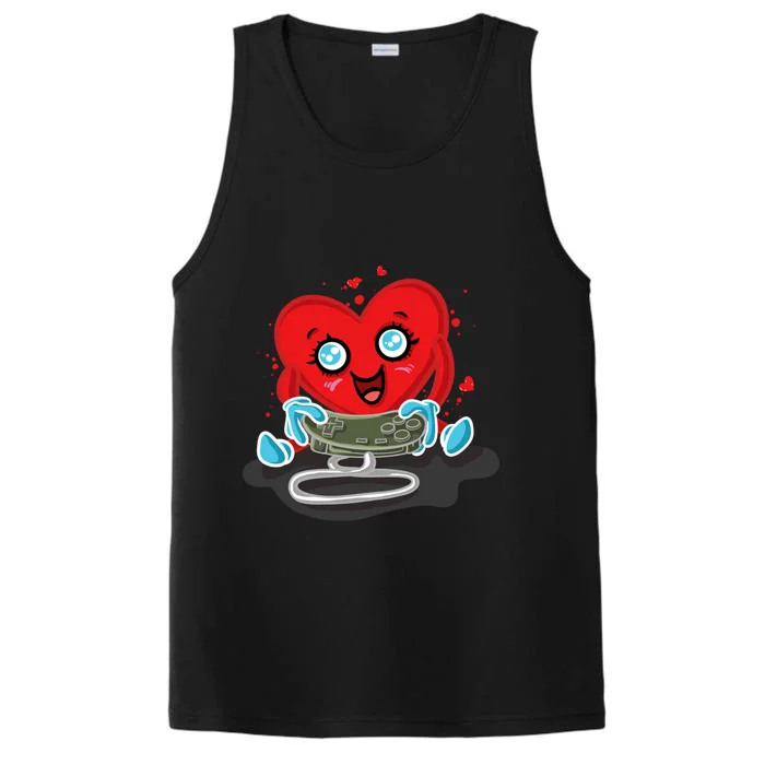 Gaming Gamer Love Valentines Day Gift Performance Tank