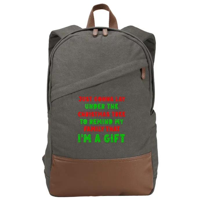 Gonna Go Lay Under The Tree To Remind My Family Im Present Cotton Canvas Backpack