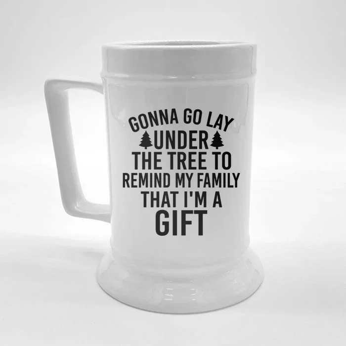 Gonna Go Lay Under The Tree To Remind My Family Gift Front & Back Beer Stein