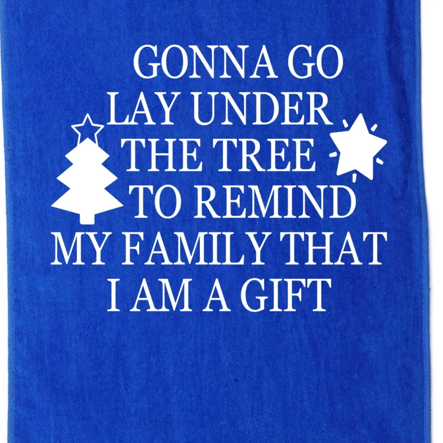 Gonna Go Lay Under The Tree To Remind That I Am A Gift Platinum Collection Golf Towel