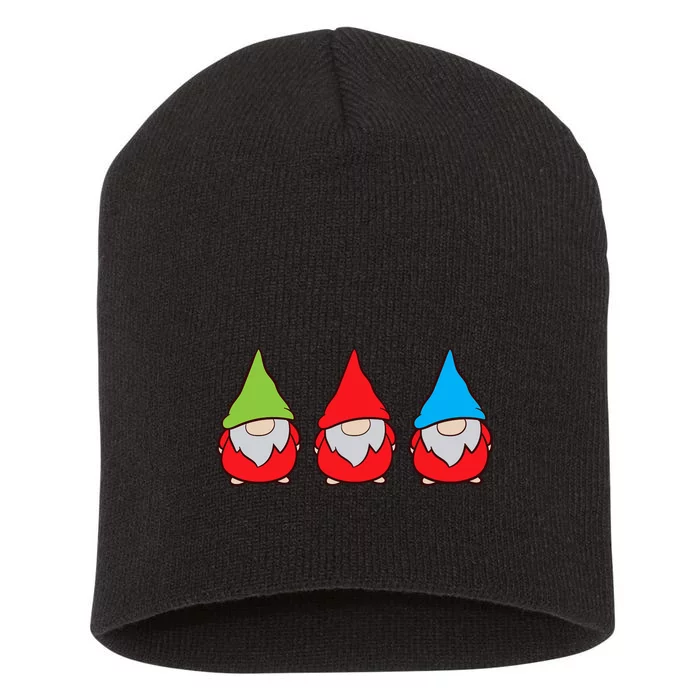 Garden Gnome Lover Cute Garden Gnomes Premium Short Acrylic Beanie