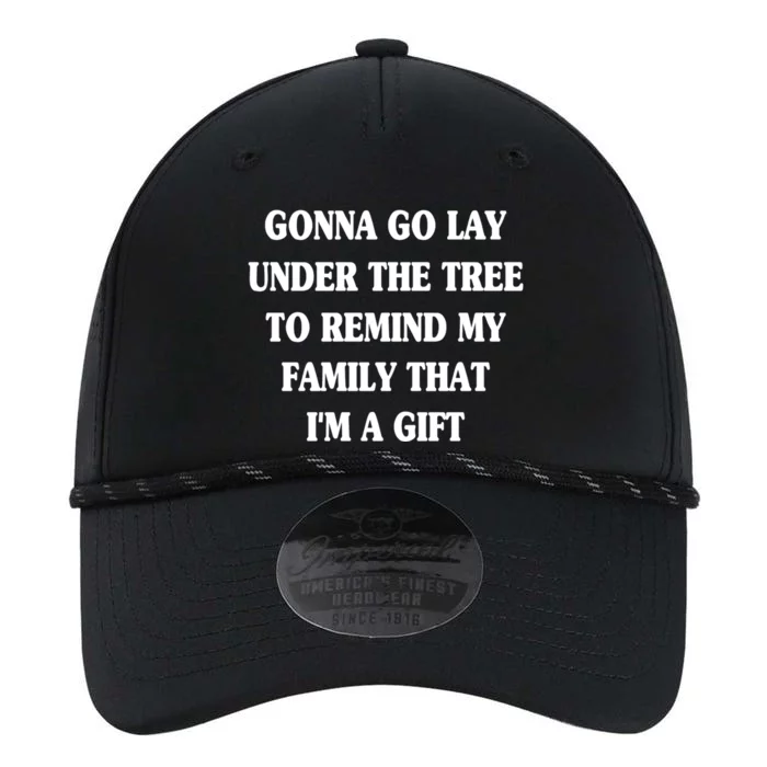 Gonna Go Lay Under The Tree To Remind My Family Funny Xmas Gift Performance The Dyno Cap