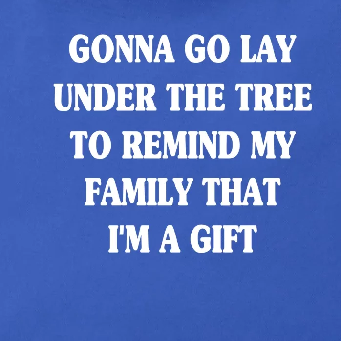 Gonna Go Lay Under The Tree To Remind My Family Funny Xmas Gift Zip Tote Bag