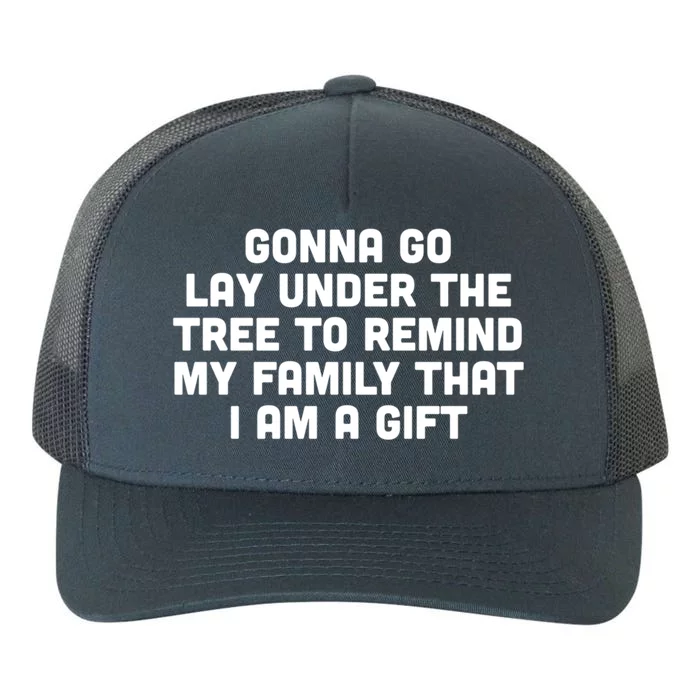 Gonna Go Lay Under Tree Family Christmas Outfit To Impress Gift Yupoong Adult 5-Panel Trucker Hat