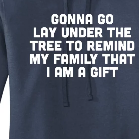 Gonna Go Lay Under Tree Family Christmas Outfit To Impress Gift Women's Pullover Hoodie