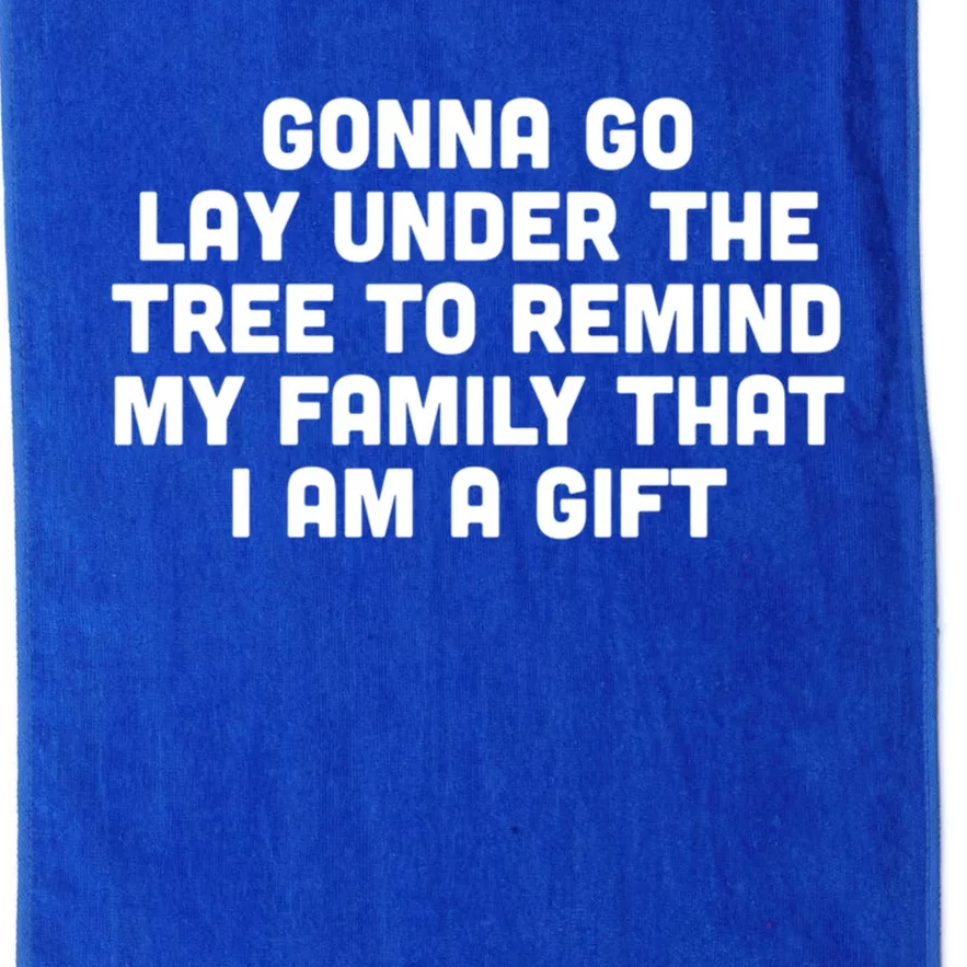 Gonna Go Lay Under Tree Family Christmas Outfit To Impress Gift Platinum Collection Golf Towel