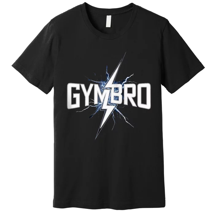 Gymbro Gym Lightning Fitness Gym Bro Premium T-Shirt