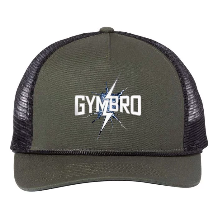 Gymbro Gym Lightning Fitness Gym Bro Retro Rope Trucker Hat Cap