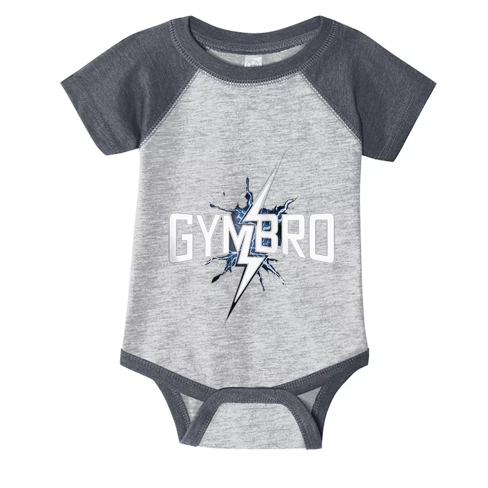 Gymbro Gym Lightning Fitness Gym Bro Infant Baby Jersey Bodysuit