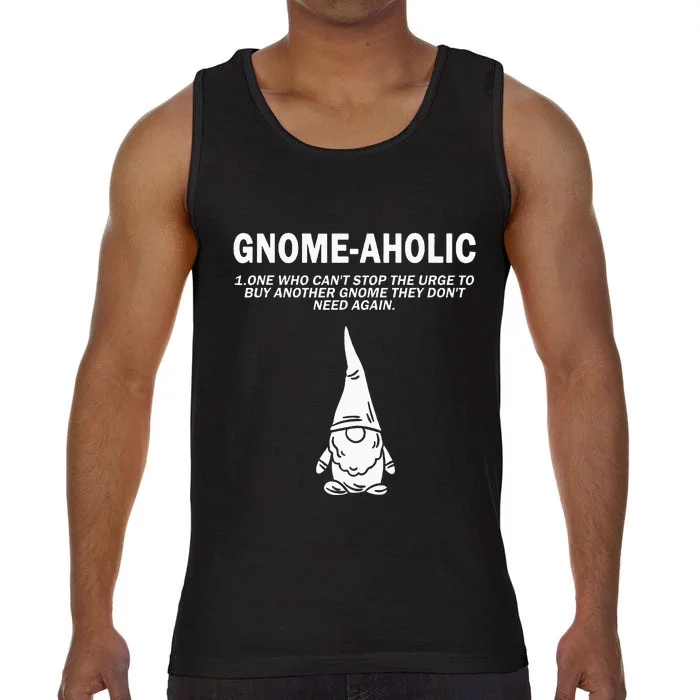 Garden Gnome Lover Gnome Aholic Funny Definition Gnomes Comfort Colors® Tank Top