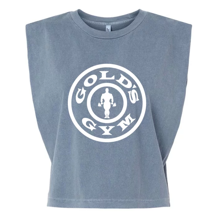 GoldS Gym Logo Garment-Dyed Women's Muscle Tee